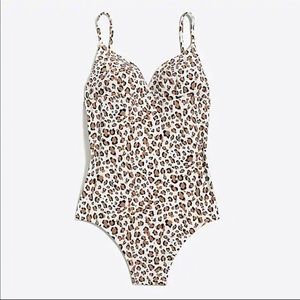 New with tags Leopard print bathing suit one piece